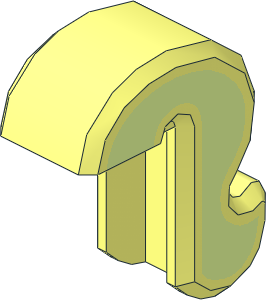 Animal Cat Tail with Yellowish Green Stripe Pattern