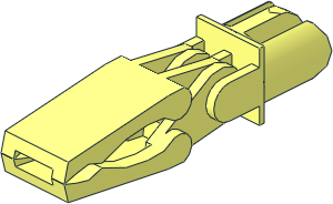 Arm Piece with Closed Grab Jaw Straight