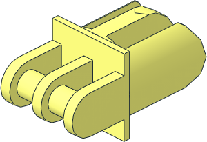 Arm Piece with Grab Jaw Holder with Truncated Middle Finger