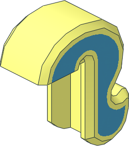 Animal Cat Tail with Dark Azure Stripe Pattern