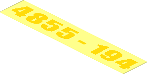 Sticker  1.0 x  5.2 with Yellow "4855-194"