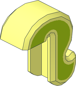 Animal Cat Tail with Lime Stripe Pattern