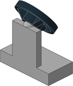 ~_Car Steering Stand and Wheel (Complete) Light Bluish Grey (Obsolete)