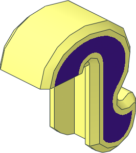 Animal Cat Tail with Dark Purple Stripe Pattern