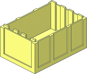 Container  4 x  6 x  2.333 Crate