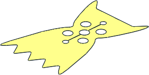 Minifig Cape Cloth with Pointed Ends and Collar