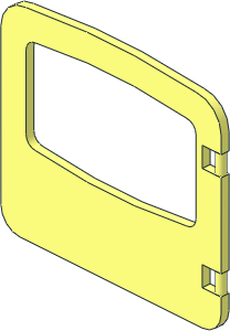 ~Duplo Door  1 x  4 x  3 with Large Window (Obsolete)