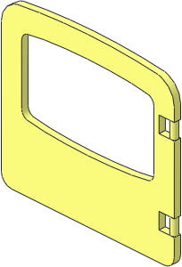 Duplo Door  1 x  4 x  3 with Arched Top with Large Window