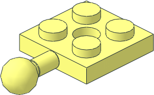 Plate  2 x  2 with Towball and Centre Hole