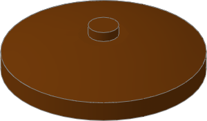 ~_Dish  4 x  4 Inverted Reddish_Brown (Obsolete)