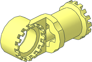 Technic Connector Toggle Joint Toothed With No Slots