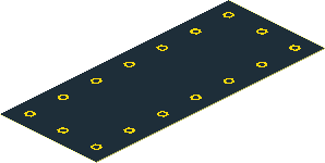 Sticker  3.8 x  1.6 with Yellow Nuts on Black Background