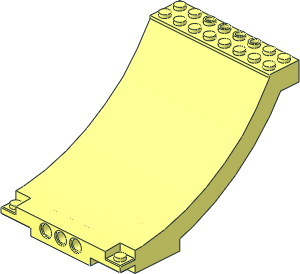 Panel Ramp Curved  8 x 12 x  6