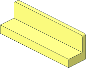 =Panel  1 x  4 x  1 with Rounded Corners