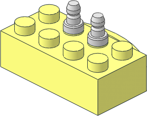Electric Train 12V Brick  2 x  4 Type 1 (Complete)