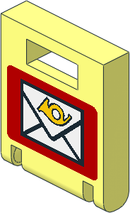 Container Box  2 x  2 x  2 Door with Slot and Mailbox Pattern