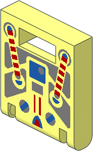 Container Box  2 x  2 x  2 Door with Slot and Spyrius Pattern