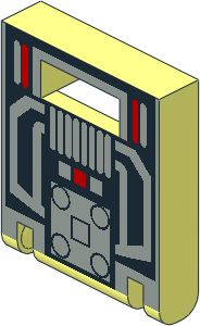 Container Box  2 x  2 x  2 Door with Slot and MTron Pattern