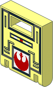 Container Box  2 x  2 x  2 Door with Slot and SW Rebel Pattern