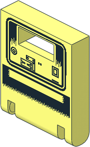 Container Box  2 x  2 x  2 Door with Slot with SW Gonk Droid Pattern