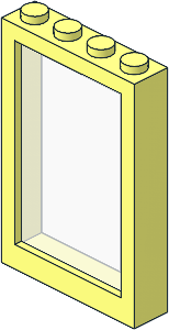Window  1 x  4 x  5 with Fixed Glass (Complete)