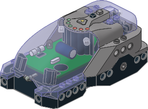 ~Electric Spybotic Brick with TransPurple Cover (Obsolete)