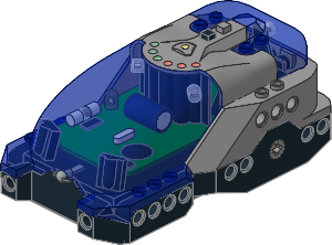 ~Electric Spybotic Brick with TransDarkBlue Cover (Obsolete)