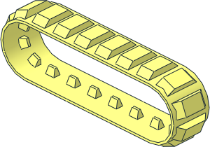 Caterpillar Track 1.7 Wide 20 Tooth (Formed for 2 Wheel Rim 14 x 18)