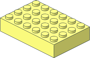 Brick  4 x  6 with Reinforced Underside