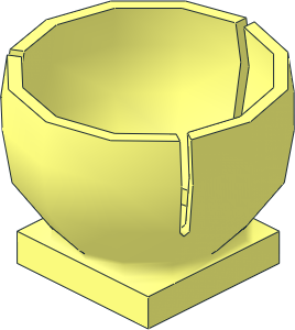 Plate  2 x  2 with Hemispherical Socket  3 x  3 x  2