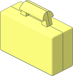 Minifig Suitcase (Closed)