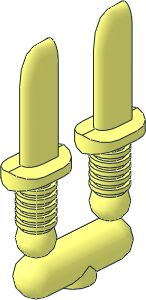 Minifig Knifes on Sprue