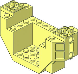 Cockpit  4 x 10 x  4.333 with Three Holes on Bottom and 2 Pin Holes on Each Side