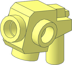 Minifig Gun Blaster with Studs on Sides, Bottom and Front