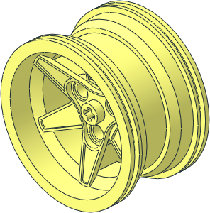 Wheel Rim 34 x 56 with 6 Spokes and 3 Pegholes