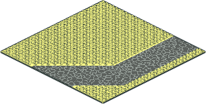 Baseplate 32 x 32 Road 9-Stud Driveway with Dark Grey Crazy Paving