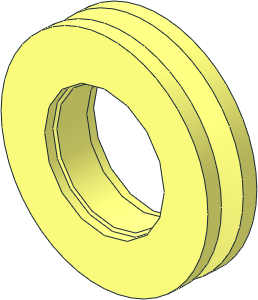 Tyre  7/ 86 x 17 with Centre Groove