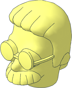 Minifig Head Simpsons Ned Flanders