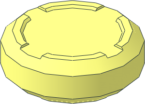 Sports Hockey Puck without Axlehole