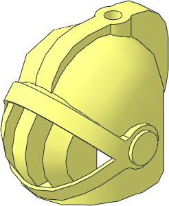 Minifig Helmet Castle with Fixed Face Grille