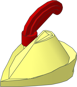 Minifig Forestman Cap with Small Red Plume (Complete)