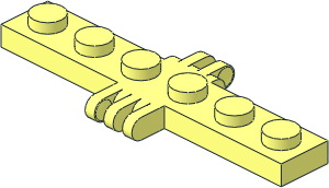 Hinge Plate  1 x  6 with 2 and 3 Fingers On Sides