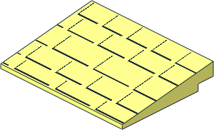 Slope Brick 10  6 x  8 with Shingled Roof Pattern