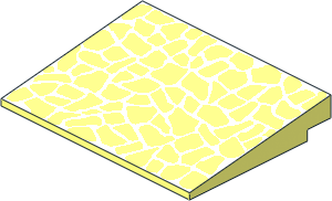 Slope Brick 10  6 x  8 with Slate Roof Pattern