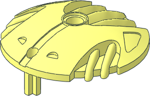 Constraction Shield  5 x  5 with Carved Metal Blade