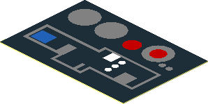 Sticker  1.1 x  1.6 with Buttons and Circuitry