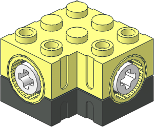 Technic Gearbox  3 x  3 x  1.667 Corner (Complete)