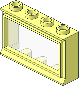 Window  1 x  4 x  2 Classic with Short Sill (Complete)