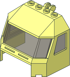 Windscreen  4 x  6 x  4 Cab with Hinge with Trans Brown Glass