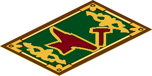 Sticker  2.7 x  1.7 with Anvil, Hammer and Gold Border